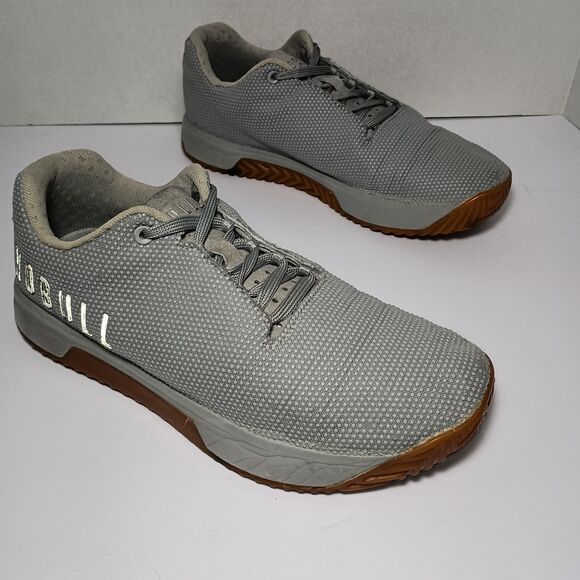 NOBULL Trainer Grey Mesh Gum Sole CrossFit Shoes Men 10.5 W 12 Athletic Sneakers - Picture 8 of 15